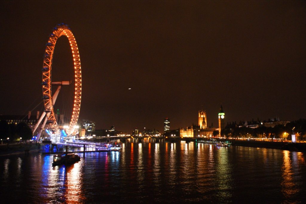 London Eye 倫敦眼夜景