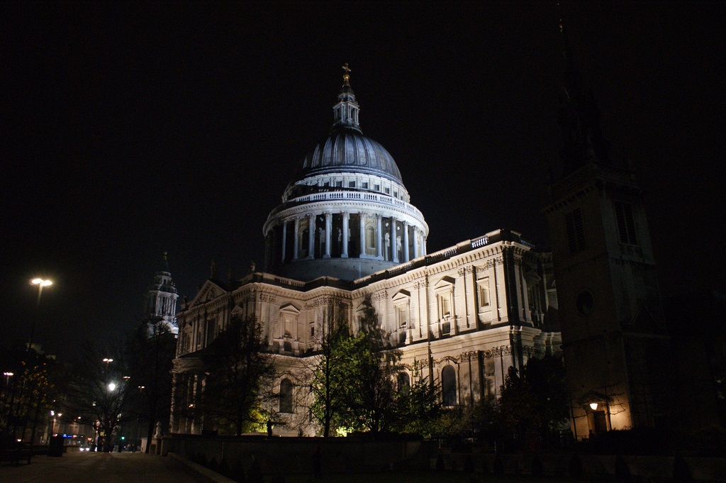 夜晚的St.Paul's Cathedral 聖保羅大教堂